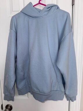 Zella Pale Blue Cozy Pullover Hoodie
